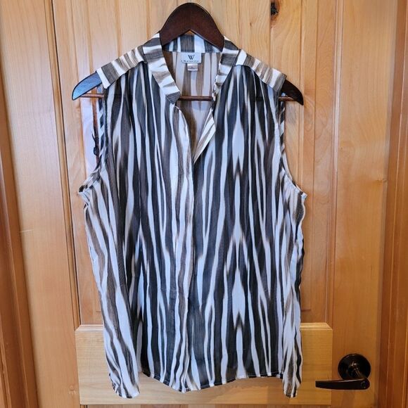 Worthington Animal Print Top - Picture 1 of 2